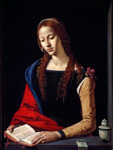 Madeleine Målning av Piero di Cosimo (1461 / 2-1521) 1485-1490 Dim.72x53 cm Palazzo Barberini, National Gallery of Ancient Art, Rom av Piero di Cosimo