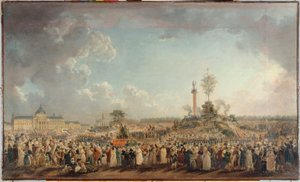 Den Högsta Varelsens fest på Champ-de-Mars, ca 1794 (olja på duk)