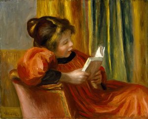 Flicka som läser av Pierre-Auguste Renoir