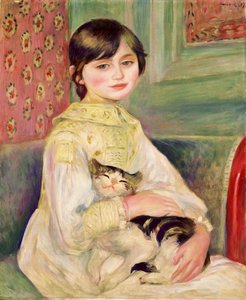 Julie Manet, även känd som kattbarnet av Pierre-Auguste Renoir