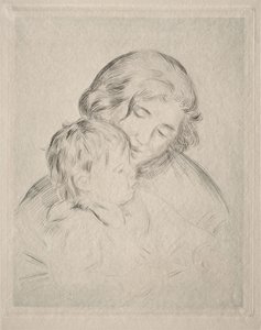 Mamma och barn av Pierre-Auguste Renoir