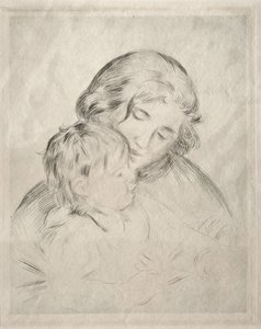 Mamma och barn av Pierre-Auguste Renoir