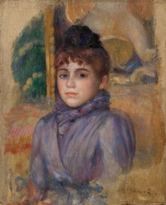 Porträtt av en ung kvinna av Pierre-Auguste Renoir