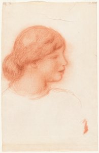 Profil av en ung kvinna av Pierre-Auguste Renoir
