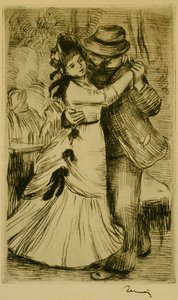 Dansen på landsbygden av Pierre-Auguste Renoir