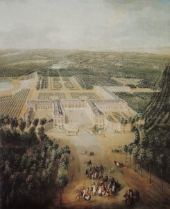 Louis XV als Kind beim Reiten in der Nähe des Schlosses Grand Trianon