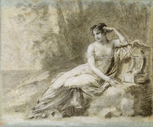Studera för ett porträtt av kejsarinnan Joséphine av Pierre Paul Prudhon