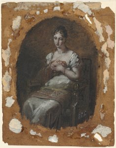 Sitzende junge Frau, Ende 18. Jahrhundert oder Anfang 19. Jahrhundert