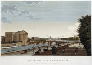 Utsikt över deputeradepalatset - Paris av Courvoisier