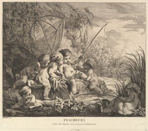 Barn Fiske, ca. 1738. av Pierre Alexandre Aveline