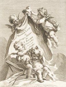 Frontispice, 1727-60. av Pierre Alexandre Aveline