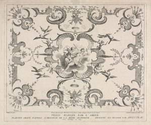 Venus sårad av Amor. av Pierre Alexandre Aveline
