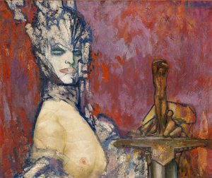 Salome (olja på duk) av Pierre Amedee Marcel-Beronneau