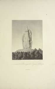 Summit of the Mountain of Organos, Actopan, graverad av Bouquet, illustration från "Views of the Cordilleras and Monuments of the Native Peoples of America" ​​av Alexander von Humboldt och Aime Bonpland av Pierre Antoine (after) Marchais