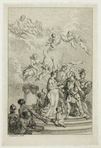 Allegori om dauphinen Ludvigs äktenskap med Infanta Maria Theresia av Spanien