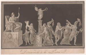 Allegori om hängivenheten till Frankrike Dévouement à la Patrie (titel på objekt) av Pierre Antoine Demachy