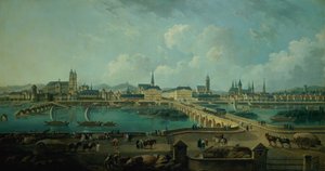 Panoramautsikt över Tours, 1787