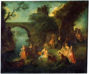 Dans vid floden, c1720-1730.