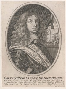 Porträtt av Ludvig XIV (Lodvig XIV av Guds nåd Roy av Frankrike och Navarra)