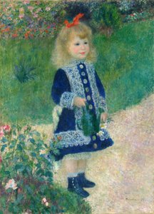 Ein Mädchen mit einer Gießkanne, 1876 von Pierre Auguste Renoir