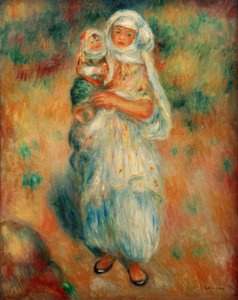 Algerier med barn av Pierre Auguste Renoir
