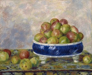 Äpplen i ett fat, 1883 av Pierre Auguste Renoir