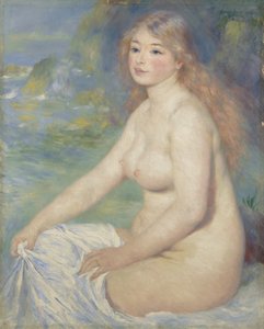Blond badare, 1881 av Pierre Auguste Renoir