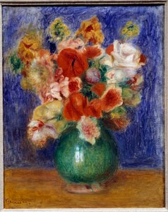 Blombukett. Målning av Pierre Auguste Renoir (1841-1919) av Pierre Auguste Renoir