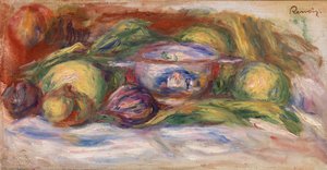 Skål, fikon och äpplen av Pierre Auguste Renoir