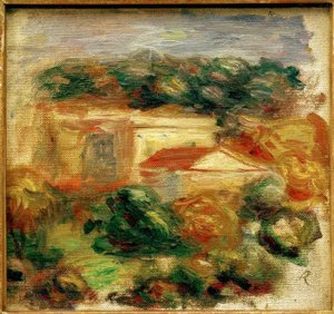Byst porträtt av Pierre Auguste Renoir