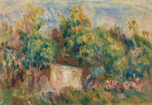 Skjul nära Les Colettes av Pierre Auguste Renoir