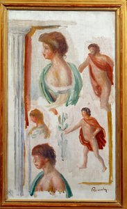 Karaktärer i den antika tragedin akvarell av Pierre Auguste Renoir av Pierre Auguste Renoir