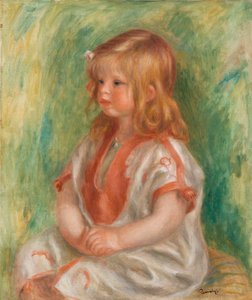 Claude i arabisk skjorta (olja på duk) av Pierre Auguste Renoir