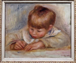 Coco-författare Målning av Pierre Auguste Renoir (1841-1919). 1906. Dim. 0,29 x 0,37 m. Lyon, Museum of Fine Arts av Pierre Auguste Renoir
