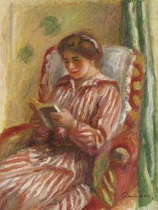 Gabrielle Reading, 1910 av Pierre Auguste Renoir