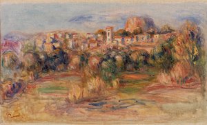 Landskap, La Gaude (Landskap, La Gaude) av Pierre-Auguste Renoir