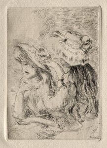 Le Chapeau epinglé (etsning) av Pierre Auguste Renoir