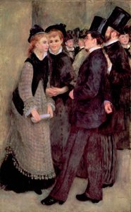 Lämnar konservatoriet 1877 (olja på duk) av Pierre Auguste Renoir