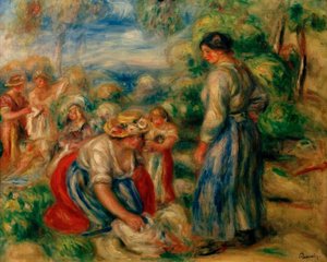 Die Wäscherinnen von Pierre Auguste Renoir