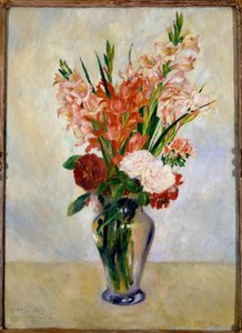 Gladiolusmålning av Pierre Auguste Renoir (1841-1919) 1885 Sön. 0,75 x 0,54 m Paris, Orsay-museet av Pierre Auguste Renoir
