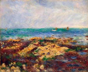 Lågvatten vid Yport, 1883. av Pierre Auguste Renoir
