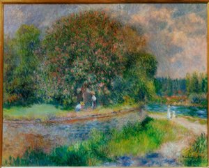 Blommande hästkastanj av Pierre Auguste Renoir