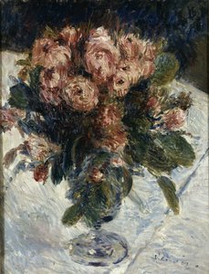 Moss Roses, ca. 1890 av Pierre-Auguste Renoir