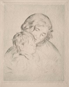 Mamma och barn av Pierre Auguste Renoir