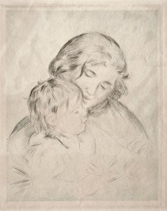 Mor och barn, 1896. av Pierre Auguste Renoir