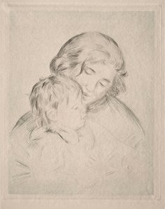 Mamma och barn. av Pierre Auguste Renoir