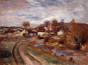 Normandies landsbygd; Landskap i Normandie, 1895 av Pierre Auguste Renoir
