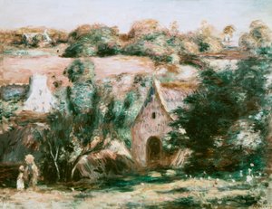 Bretagne landskap av Pierre Auguste Renoir