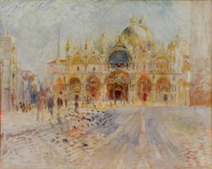 Place San Marco, Venise av Pierre Auguste Renoir