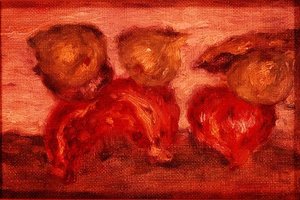 Granatäpfel und Wassermelone